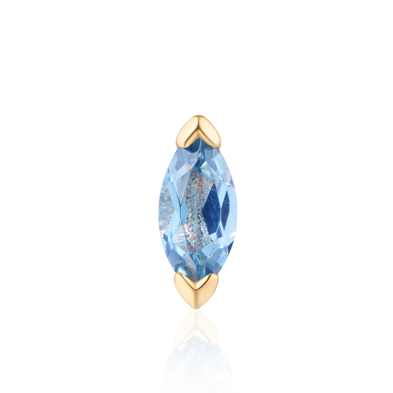 1.5x3mm Zuri Marquise London Blue Topaz /YG